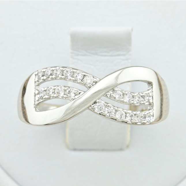 Кольцо Xuping 14537 белые фианиты позолота Белое золото